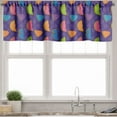thumbnail image 1 of Ambesonne Watermelon Window Valance, Vibrant Slices on Rounds, 54" X 18", Quartz and Multicolor, 1 of 2