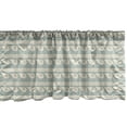 thumbnail image 1 of Ambesonne Waves Window Valance, Greek Design Graphic Motifs, 54" X 12", Dark Sea Green Champagne, 1 of 3