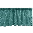 thumbnail image 1 of Ambesonne Weather Window Valance, Melancholic Autumn Weather Theme Falling Raindrops Droplets Abstract Art, Curtain Valance for Kitchen Bedroom Decor with Rod Pocket, 54" X 12", Teal and Pale Blue, 1 of 3