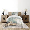 thumbnail image 1 of Ambesonne Wedding Quilted Bedspread Set 2 Pcs, Rings Abstract Bokeh, Twin Size, Multicolor, 1 of 6