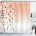 thumbnail image 1 of Ambesonne Weeping Flower Shower Curtain, Art Cherry Blossoms, 69"Wx84"L, Peach, 1 of 4