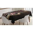 thumbnail image 1 of Ambesonne Western Tablecloth Rectangular Table Cover, Cowgirl Rodeo, 60"x84", Brown, 1 of 3