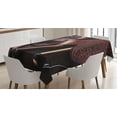 thumbnail image 1 of Ambesonne Western Tablecloth Rectangular Table Cover, Design Rural Themed, 60"x90", Brown, 1 of 4