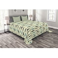 thumbnail image 1 of Ambesonne Whale Quilted Bedspread Set 3 Pcs, Swimming Mammals Yellow, Queen Size, Multicolor, 1 of 3