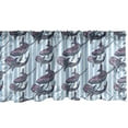 thumbnail image 1 of Ambesonne Whale Window Valance, Giant Marine Mammals, 54" X 12", Pale Blue White Lilac, 1 of 5