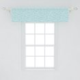 thumbnail image 1 of Ambesonne Whales Window Valance, Pastel Toned Pattern of Mammal Fish Ocean Nature Themed Underwater Print, Curtain Valance for Kitchen Bedroom Decor with Rod Pocket, 54" X 12", Pale Blue and Seafoam, 1 of 2