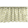 thumbnail image 1 of Ambesonne Wheels Window Valance, Bicycle Abstract Circles, 54" X 18", Yellow and White, 1 of 3