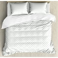 thumbnail image 1 of Ambesonne White Duvet Cover Sets, Vintage Green Polka Dots, 2-King, Forest Green and White, 1 of 6