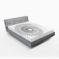 thumbnail image 1 of Ambesonne White Fitted Sheet, Geometric Art, Queen Size, Grey, 1 of 2