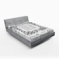 thumbnail image 1 of Ambesonne White Fitted Sheet, Gothic Medieval Magic, Full Size, White Black, 1 of 2