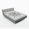 thumbnail image 1 of Ambesonne White Fitted Sheet, Mystic Third Eye, Queen Size, Beige, 1 of 3
