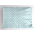 thumbnail image 1 of Ambesonne White Pillow Sham, Conceptual Ocean Waves, 36" X 20", Pale Blue White, 1 of 2