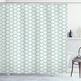 thumbnail image 1 of Ambesonne White Shower Curtain, Simple Maritime, 69"Wx84"L, Turquoise Cream, 1 of 3