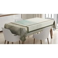 thumbnail image 1 of Ambesonne White Tablecloth Rectangular Table Cover, Coastal Scene Ocean View, 60"x90", Pale Blue White, 1 of 4