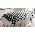 thumbnail image 1 of Ambesonne White Tablecloth Rectangular Table Cover, Minimalist Polka Dots, 60"x90", White, 1 of 3