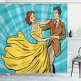thumbnail image 1 of Ambesonne Wife Shower Curtain, Dancing Romantic Retro Couple, 69"Wx75"L, Multicolor, 1 of 5