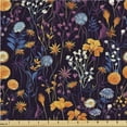thumbnail image 1 of Ambesonne Wild Jungle Fabric by the Yard Upholstery, Dreamy Colors Floral, 10 Yards, Marigold Dried Rose Ivory, 1 of 5