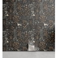 thumbnail image 1 of Ambesonne, Wild Life Peel & Stick Wallpaper for Home, Exotic Jungle Bettle Moth, 13"x100", Dark Khaki Charcoal Grey, 1 of 5