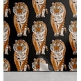 thumbnail image 1 of Ambesonne Wild Life Peel & Stick Wallpaper for Home, Exotic Jungle Tiger Boho, 13"x36", Charcoal Grey Amber, 1 of 5