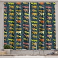 thumbnail image 1 of Ambesonne Wildlife Kitchen Curtains, Whimsical Woodland Animals, 55"x30", Multicolor, 1 of 3