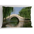 thumbnail image 1 of Ambesonne Willow Tree Pillow Sham, Scenery Calming Image, 26" X 20", Multicolor, 1 of 2