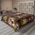 thumbnail image 1 of Ambesonne Wine Flat Sheet, Grapes Meat Drink Collage, Full Size, Brown Black Red, 1 of 1