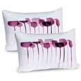 thumbnail image 1 of Ambesonne Wine Pillow Sham 2 Pack, Art Party Glasses, 30"x20", Fuchsia Purple, 1 of 3