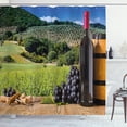 thumbnail image 1 of Ambesonne Wine Shower Curtain, Idyllic Tuscany Country, 69"Wx75"L, Black Green Pale Brown, 1 of 3