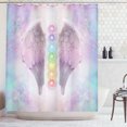 thumbnail image 1 of Ambesonne Wings Print Shower Curtain, Energy Silhouettes Art, 69"Wx75"L, Multicolor, 1 of 3