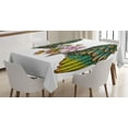 thumbnail image 1 of Ambesonne Wings Print Tablecloth Rectangular Table Cover, Bohemian Orchid Flower, 52"x70", Multicolor, 1 of 4