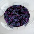 thumbnail image 1 of Ambesonne Wings of Spring Fitted Round Tablecloth, Rave Colors Moths, 40"- 44" Diameter, Pale Lilac Charcoal Grey, 1 of 1