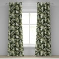 thumbnail image 1 of Ambesonne Wings of Spring Grommet Curtain, Greeny Butterfly, 50"x84", Pistachio Green White, 1 of 1