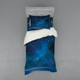 thumbnail image 1 of Ambesonne Winter Bedding Set 3 Pcs, Nighttime Painting Blue Moon, Twin XL, Sea Blue Dark Blue, 1 of 2