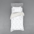 thumbnail image 1 of Ambesonne Winter Bedding Set 3 Pcs, Ornate Snowflake Motifs, Twin XL, Grey White, 1 of 3