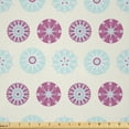 thumbnail image 1 of Ambesonne Winter Fabric by the Yard Microfiber, Abstract Modern Snowflakes, 2 Yards, Pale Fuchsia Soft Blue, 1 of 2