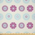 thumbnail image 1 of Ambesonne Winter Fabric by the Yard Microfiber, Abstract Modern Snowflakes, 3 Yards, Pale Fuchsia Soft Blue, 1 of 2