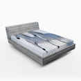 thumbnail image 1 of Ambesonne Winter Fitted Sheet, Wintertime Horse Animal, Full Size, White, 1 of 3