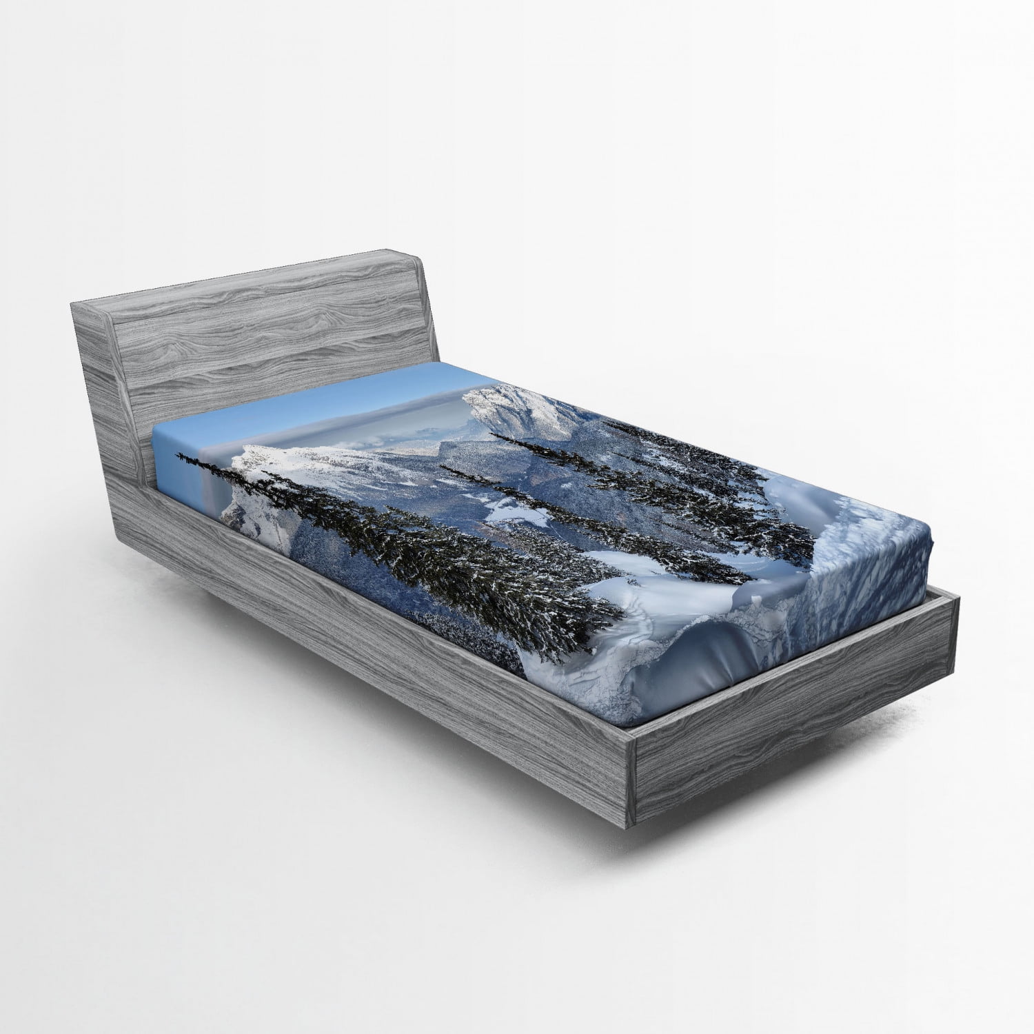 3 Quarter Winter Check Print Winter Fitted Sheet main image 1