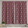 thumbnail image 1 of Ambesonne Winter Kitchen Curtains, Christmas Bauble, 55"x39", Pale Orange Dried Rose, 1 of 3
