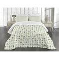 thumbnail image 1 of Ambesonne Winter Quilted Bedspread Set 3 Pcs, Pine Tree Retro, King Size, Multicolor, 1 of 3