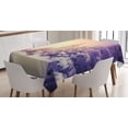 thumbnail image 1 of Ambesonne Winter Tablecloth Rectangular Table Cover, Dramatic Scene Sunrise, 60"x84", Multicolor, 1 of 4