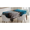 thumbnail image 1 of Ambesonne Winter Tablecloth Rectangular Table Cover, Geometric Game Blurry, 60"x90", Multicolor, 1 of 4
