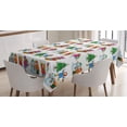 thumbnail image 1 of Ambesonne Winter Tablecloth Rectangular Table Cover, in Seasonal Clothes, 60"x84", Multicolor, 1 of 4