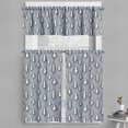 thumbnail image 1 of Ambesonne Winter Valance & Curtain, Holiday Theme Xmas Forest, 55"x36", Blue Grey and White, 1 of 1