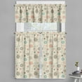 thumbnail image 1 of Ambesonne Winter Valance & Curtain, Retro Xmas Snowflakes, 55"x45", Multicolor, 1 of 6