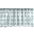 thumbnail image 1 of Ambesonne Winter Valance Pack of 2, Cold Weather Theme Star Art, 54"X18", White Seafoam, 1 of 4