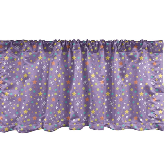 Ambesonne Winter Window Valance, Pattern, 42" x 12", Multicolor