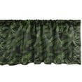 thumbnail image 1 of Ambesonne Winter Window Valance, Pine Fir Coniferous Tree, 54" X 18", Green Dark Green Caramel, 1 of 5