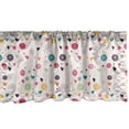 thumbnail image 1 of Ambesonne Winter Window Valance, Snowflakes and Hearts Doodle, 54" X 12", Multicolor, 1 of 3
