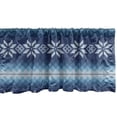 thumbnail image 1 of Ambesonne Winter Window Valance, Traditional Jacquard, 42" x 12", Blue White, 1 of 3